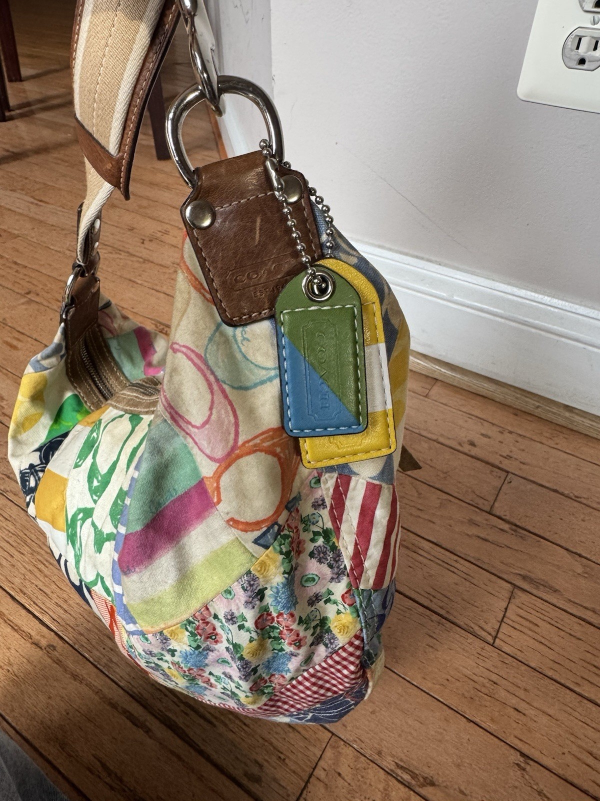 Coach Limited Edition y2k Patchwork Signature Hob… - image 4