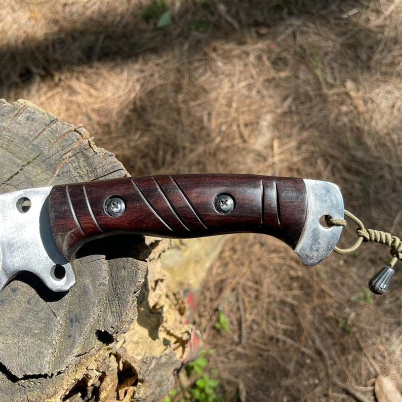 Custom Handmade Carbon Steel Blade Survival Bowie Knife | Hunting Knife Camping