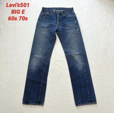Vintage Levi's 501 Big E Redline Selvedge 60s Made in USA Faded W30 L32