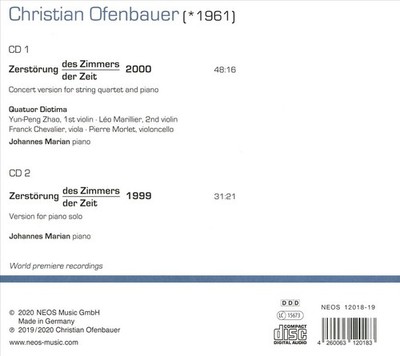 CHRISTIAN OFENBAUER / JOHANNES MARIAN / QUATTRO DIOTIMA - ZERSTORUNG DES ZIMMERS