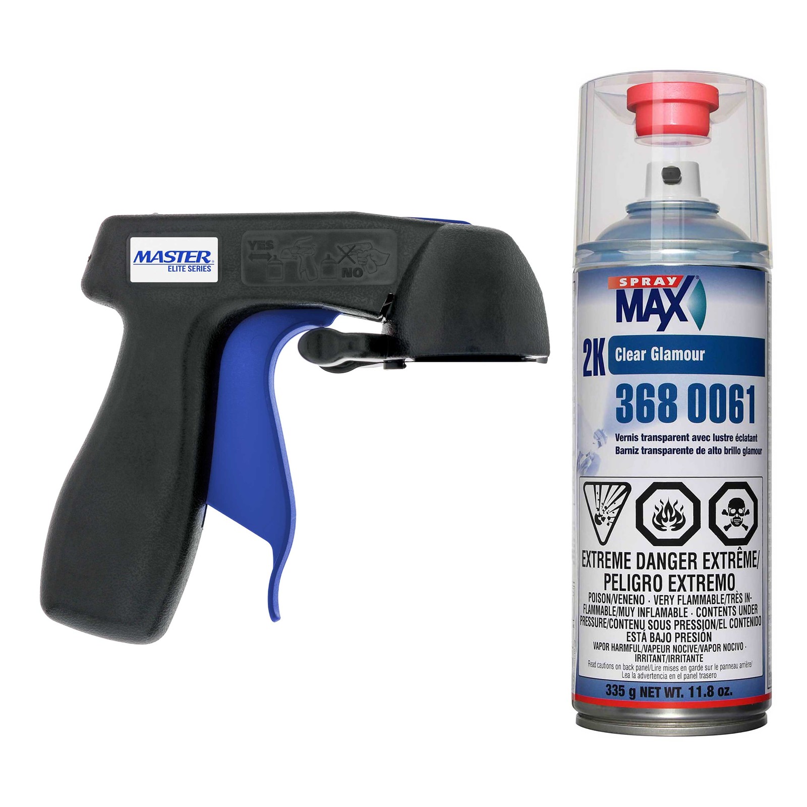 Spraymax 2K Clear Coat Aerosol Spray Can - High Gloss Automotive Car Repair