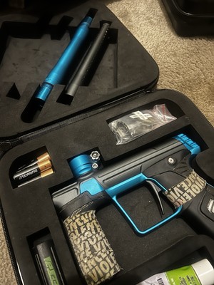 Planet Eclipse Gtek 170R Tournament Paintball Marker Black/Blue, Barrel Kit, ALL