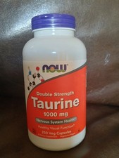 Now Foods Taurine Supplement 1,000mg Double Strength 250ct
