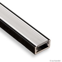 5 X Sotech Led Profil-11 Schwarz / Abdeckung Opal / 2M Aluprofil F. Led Streifen