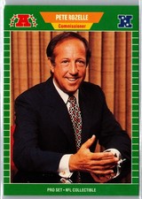 1989 Pro Set #1 Pete Rozelle (near mint - mint condition)