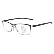 Multifocus Reading Glasses Metal Half Rim Computer Readers Multifocal Eyeglasses