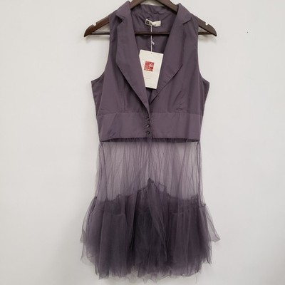 Mais Il Est Ou Le Soleil Fairy Grunge Tulle Sleeveless Top Size 40 FR 8 US NWT