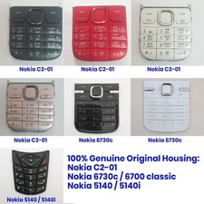 100% Genuine Original Nokia C2-01, 6730c, 5140i Keypad Fascia Housing