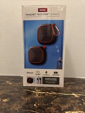 New ION Magnet Rocker Portable Bluetooth Speaker Black iSP153 2-Pack