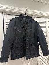 Buck Mason Huckberry Waxed Canvas Highland Jacket Coat Men’s Small/Medium Black