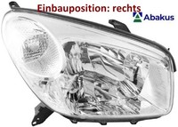 Abakus 212-11F6R-LD-EM Hauptscheinwerfer Rechts Scheinwerfer FüR Toyota