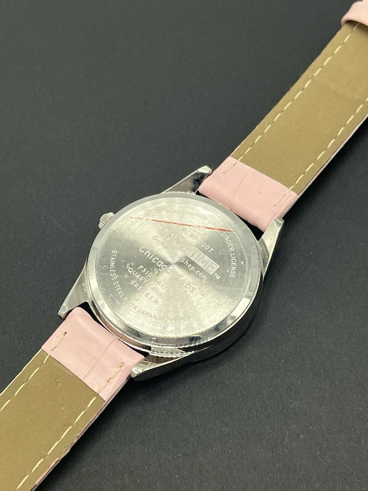 Chicago Cubs MLB Ladies Pink Game Time Watch - Wristwatch With New Battery - Image 4 of 4