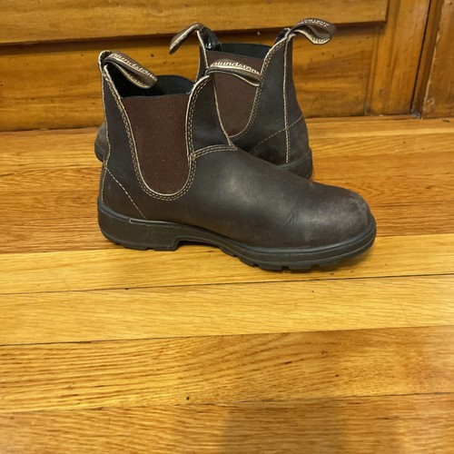 Stivali Chelsea Blundstone #500 classici in pelle marrone da donna taglia AU4.5/US7.5 - Foto 6 di 14