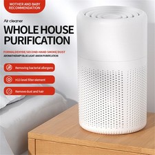 Air Purifier for Home Bedroom with H13 True HEPA Filter Air Cleaner Purification