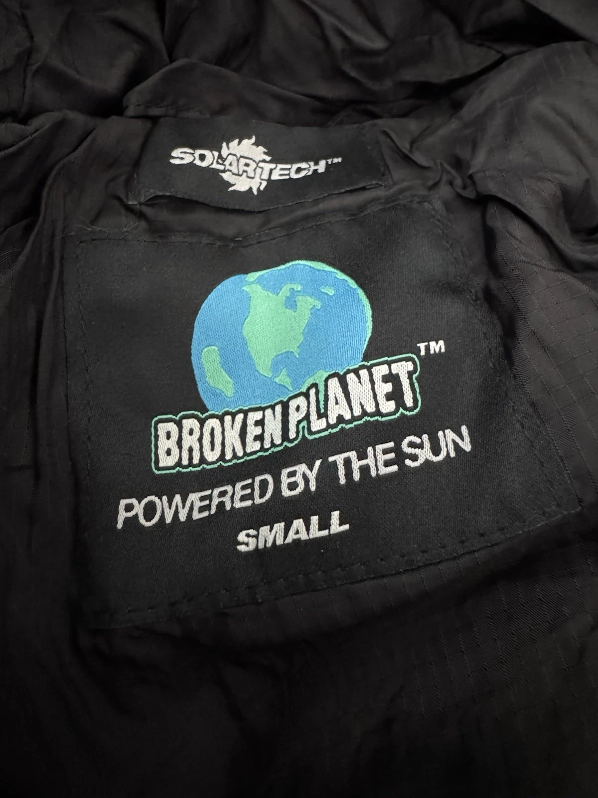 Broken Planet Men's Black Puffer Jacket Size Small NWOT image 3