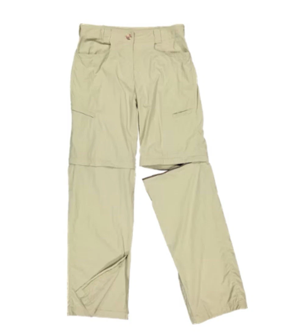 Pantalon Randonnée ExOfficio Femme - Taille 12 - Gris - 100% Nylon - Jambes Ajustables