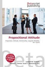 Propositional Attitude Lambert M. Surhone (u....