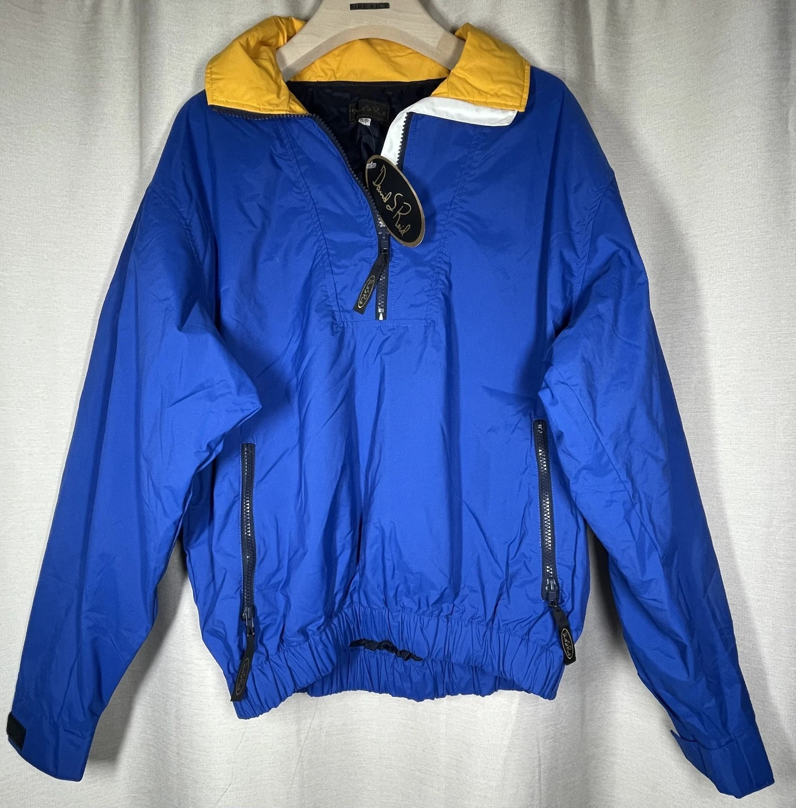 David S Reid Pullover Jacket Windbreaker - Duck Down Insulated - New