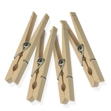 100 Count Heavy Duty Wooden Clothes Pins for ...