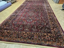 9x18 KARASTAN ANTIQUE RED SAROUK 700 - 785 PALACE SIZE 100% WOOL RUG EXCELLENT