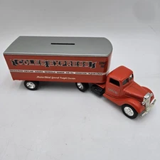 ERTL 1937 Ford Cab Coles Express Tractor Trailer Bank w/Key 1/43 Scale Die-cut