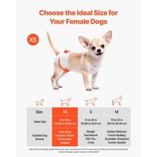 Disposable Dog Diapers, Super Absorbent Female Dog Diapers, 360  Leak-Proof Fema