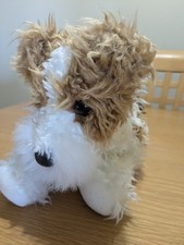 Douglas Cuddle Toy Wire Fox Terrier Plush Puppy Dog Realistic 12