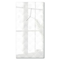 Glas-Wanduhr Aus Glas Glasuhr Abstraktion Hintergrund WeißE Zeiger 30X60 Cm