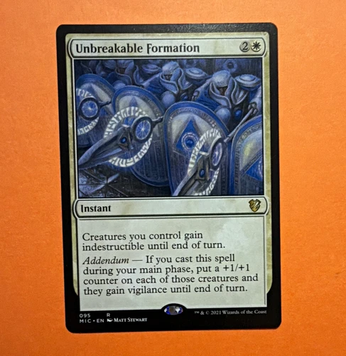 Wizards of the Coast MTG Unbreakable Formation Rare MIC RNA - product listing photo