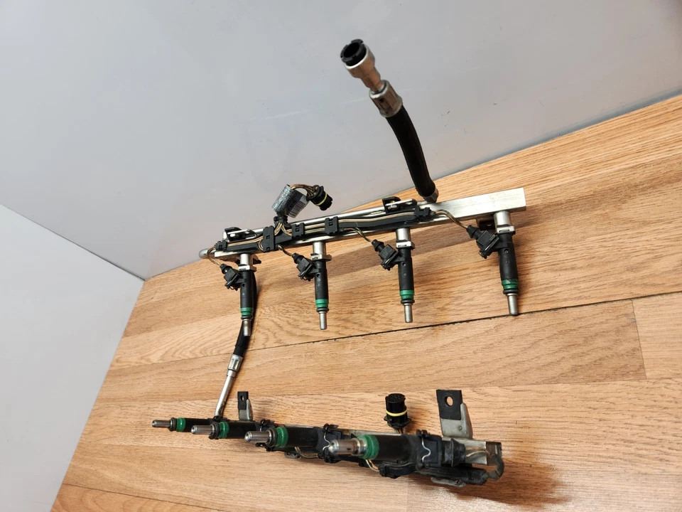 ✅ 04-06 OEM BMW E53 X5 motor N62 tubo de trilho de injeção de combustível com conjunto de injetores - Imagem 4 de 4