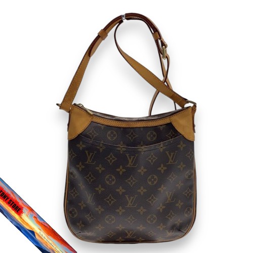 Louis Vuitton Odeon PM Monogram Canvas Bag Handbag Brown PVC