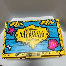 McDonald  s Disney  The Little Mermaid Golden Toy Set NEW Original Open Box 1997
