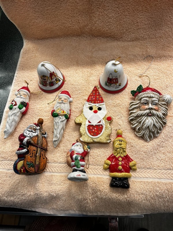 SANTA CHRISTMAS ORNAMENTS