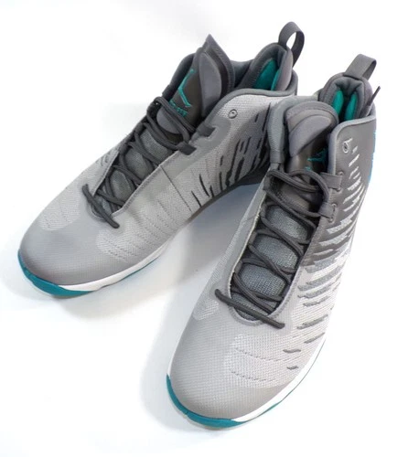 2016 Nike Jordan Super Fly 5 (CL Gray/T Green/WLF Gray) Size 14 BSK Shoes No Box