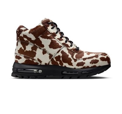 Nike Air Max ACG Goadome Boots Cacao Wow Cow Print Pony Hair Size