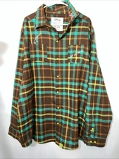Disney A Goofy Movie Goofy Flannel Shirt Blue 4xl Family Trip 95 Cakeworthy New