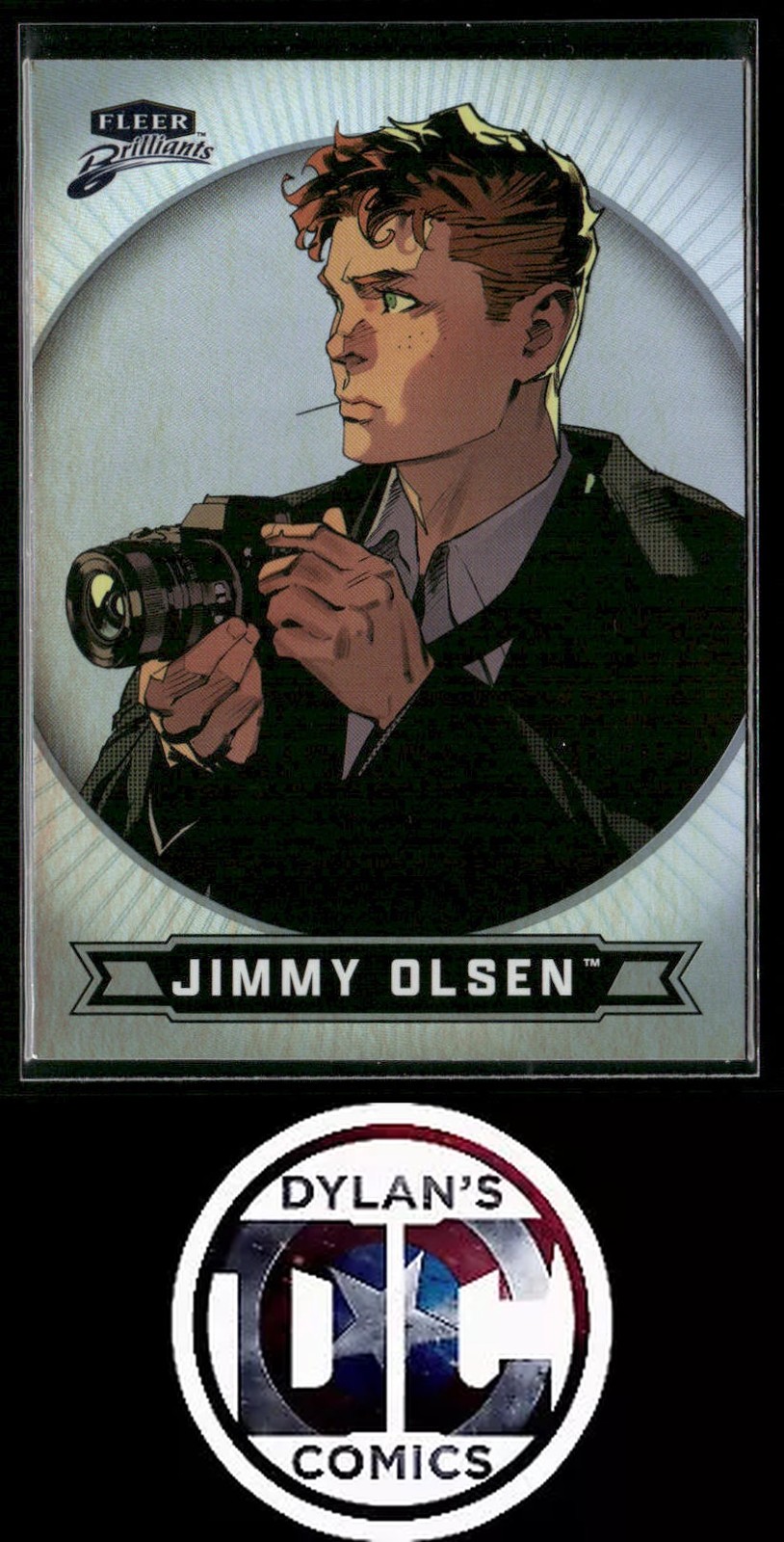 Jimmy Olsen #3 2025 Fleer Brilliants Superman trading card — raw and PSA graded price guide
