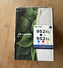 Grnjet 952XL Compatible Ink Cartridges 4-Pack BK/C/M/Y for HP Inkjet