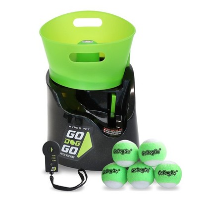 Hyper Pet GoDogGo Fetch Machine Dog Ball Launcher & Automatic Ball Launcher f...
