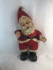 Rushton Co Santa Claus Plush Coca Cola Rubber Face Black Boots Vintage