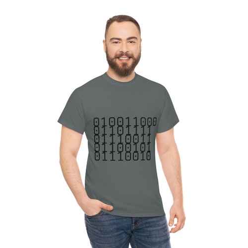 Unisex Heavy Cotton Tee Binary for LOSER and Loser on back of shirt - Bild 105 von 145