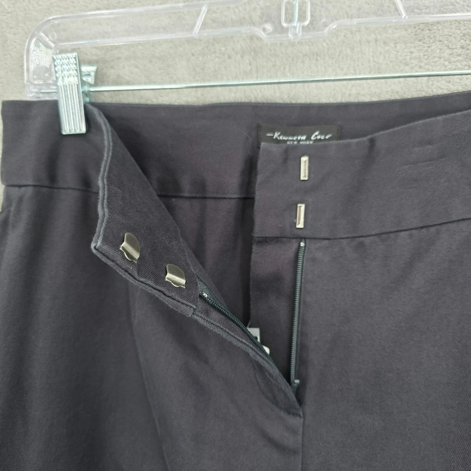 Pantalones Kenneth Cole Vintage tiro bajo acampanados sarga 10 gris carbón holgados Y2K nuevos en stock nuevos Foto 4 de 4