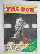 Aberdeen v Ujpest Dozsa 1983/84 Cup Winners Cup