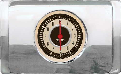 Classic Instruments Clock Button 1940 Ford Deluxe Clock Insert w/ Classic Instruments Nostalgia (red ...