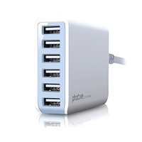 Photive 60 Watt 6 Port Usb Desktop Rapid Charger. Intelligent Usb Charger With A Photive 60 Watt 6 Port Usb Desktop Rapid Charger. Intelligent Usb Charger With A