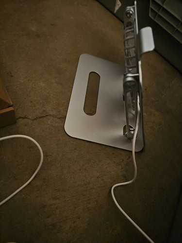 P43F Hot sales 2 fans new double-layer laptop stand foldable storage aluminum... - Picture 3 of 4
