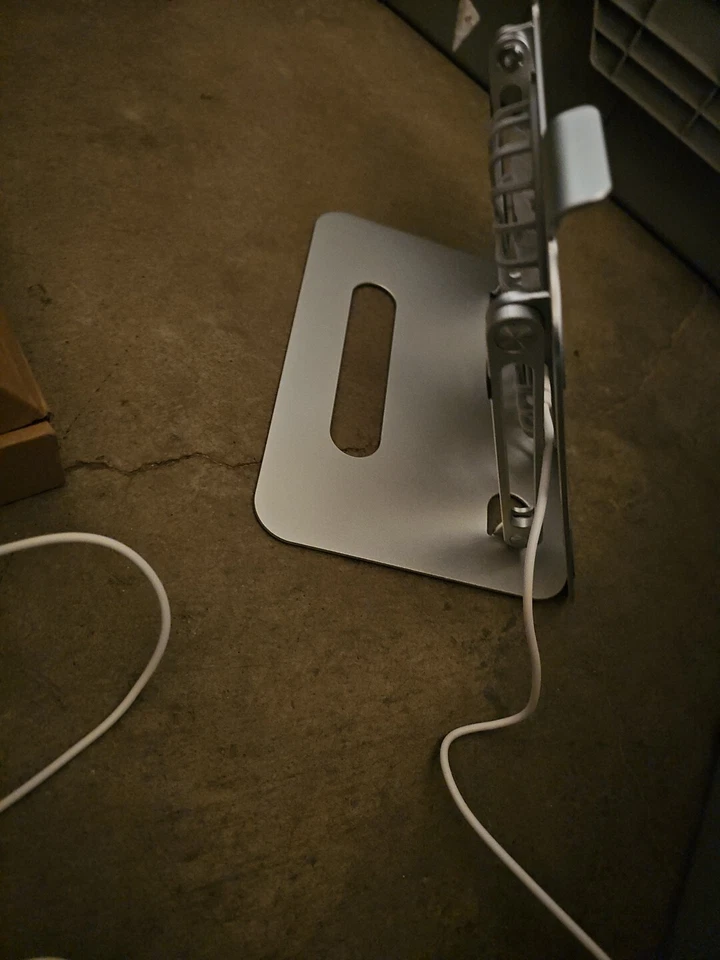 P43F Hot sales 2 fans new double-layer laptop stand foldable storage aluminum... - Image 3 of 4