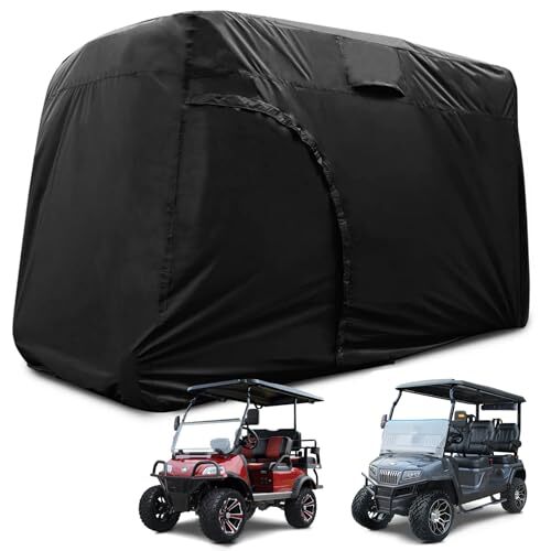 Golf Cart Cover 2/4/6 Passenger, 6 Passenger(120" L x 53" W x 73" H) - Picture 2 of 7