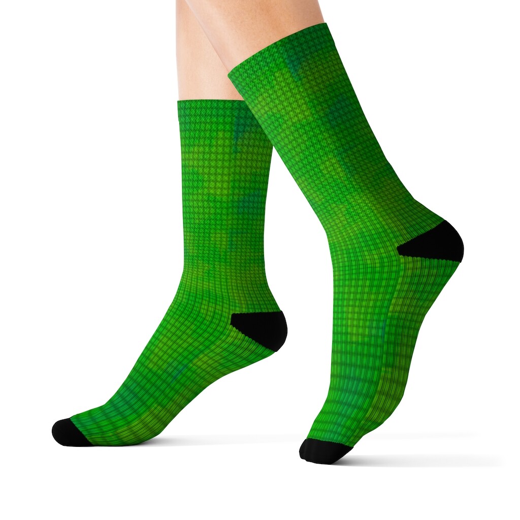 Shamrock Green St. Patrick's Day Lucky Socks  -image
