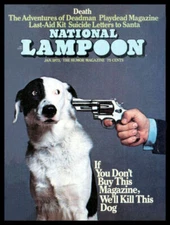 National Lampoon Kill the Dog Magnetic Canvas Print Fridge Magnet 6x8 Large